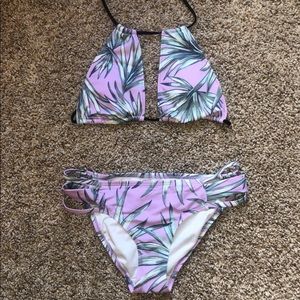 VS Pink purple leaf bikini